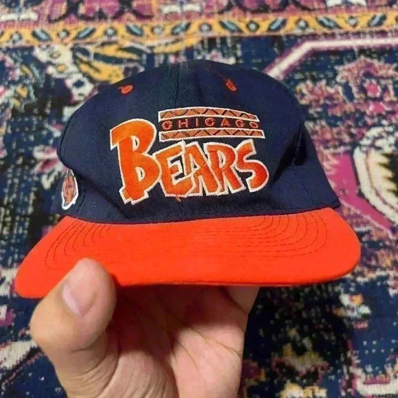 Vintage Chicago Bears NFL Football Snapback Hat NFC Annco Otto Vtg Spell out - Picture 5 of 6